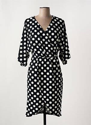 Rochie midi mâneci 3/4 mâneci 3/4 negru ISKA femeie