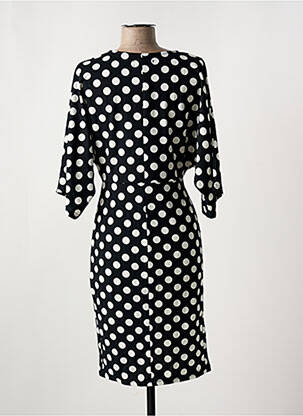 Rochie midi mâneci 3/4 mâneci 3/4 negru ISKA femeie