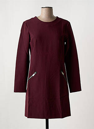 Rochie scurtă închidere cu fermoar la spate mâneci lungi violet SALSA femeie