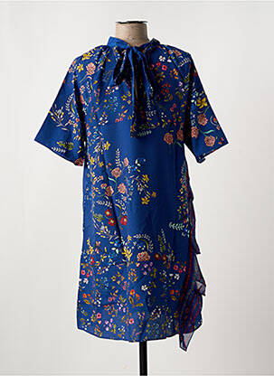 Rochie scurtă mâneci scurte mâneci scurte albastru DESIGUAL femeie