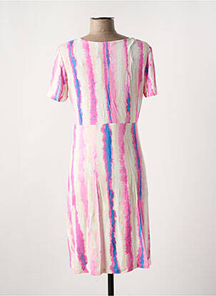 Rochie midi mâneci scurte mâneci scurte roz TOM TAILOR femeie