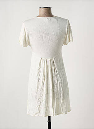 Rochie scurtă mâneci scurte mâneci scurte alb MARJOLAINE femeie