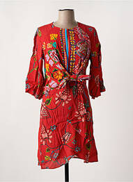 Rochie midi mâneci 3/4 mâneci 3/4 roșu DESIGUAL femme