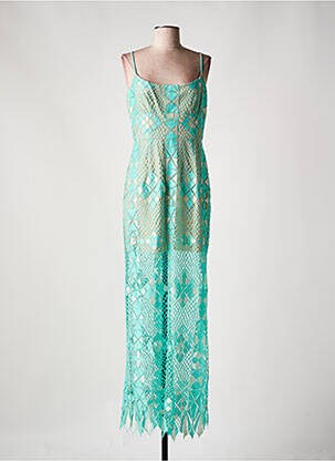 Rochie lungă verde BCBGMAXAZRIA femeie