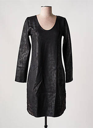 Rochie midi mâneci lungi mâneci lungi negru SUGGEST femeie