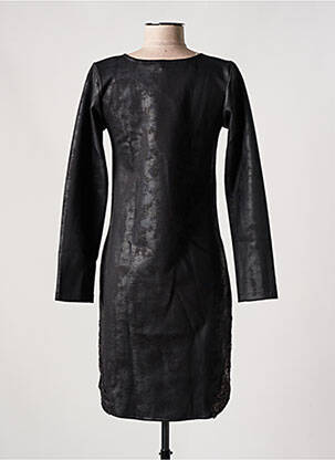 Rochie midi mâneci lungi mâneci lungi negru SUGGEST femeie