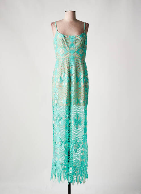 Rochie lungă verde BCBGMAXAZRIA femeie