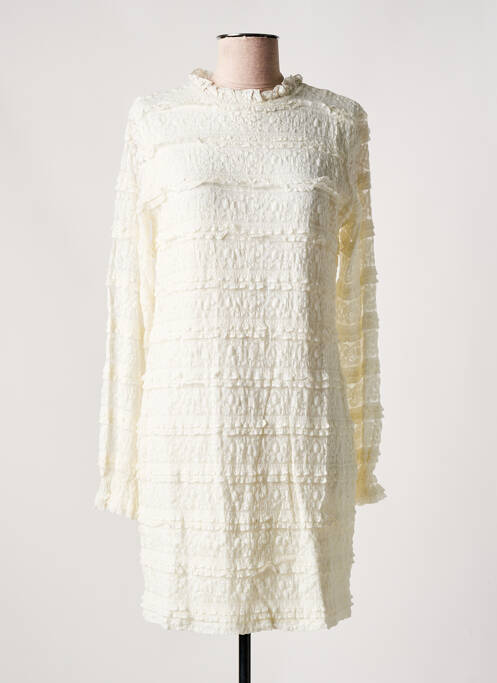 Rochie scurtă alb DESIGUAL femeie