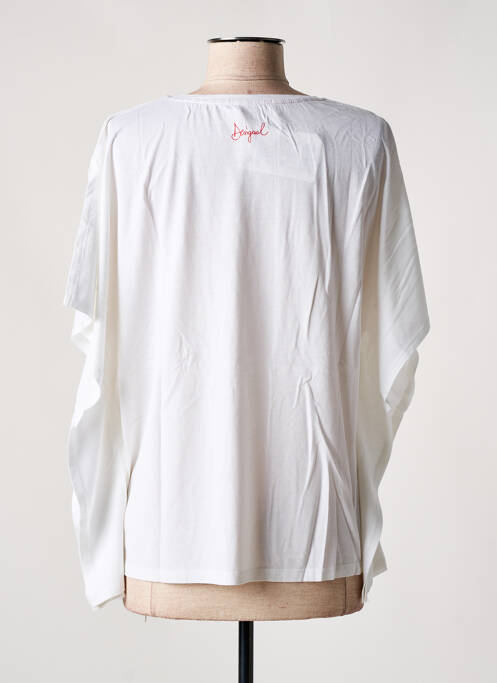 Tricou mâneci 3/4 mâneci 3/4 alb DESIGUAL femme