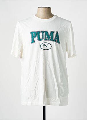 Tricou elasticitate mâneci scurte alb PUMA bărbat
