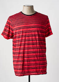 Tricou croială cambrată mâneci scurte roșu SALSA homme