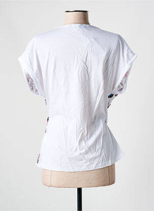 Top elasticitate mâneci scurte alb SALSA femeie