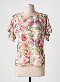 Tricou elasticitate mâneci scurte bej DESIGUAL femeie