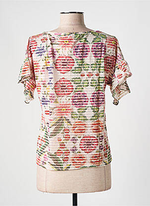 Tricou elasticitate mâneci scurte bej DESIGUAL femeie