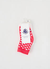 Șosete țesătură opacă roz PETIT BATEAU fille