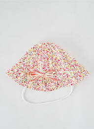 Pălărie imprimeu floral bej CHAPEAUX BOYER fille