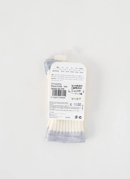 Șosete argintiu PETIT BATEAU fată