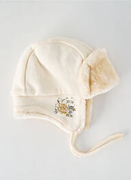 Căciulă închidere cu legături de legat bej PETIT BATEAU fată