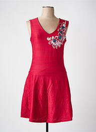 Rochie scurtă croială evazată fără mâneci roșu DESIGUAL femme