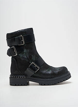Botine/ghete material neted toc de 4 la 6 cm verde METAMORF'OSE femeie