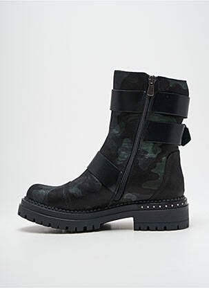 Botine/ghete material neted toc de 4 la 6 cm verde METAMORF'OSE femeie