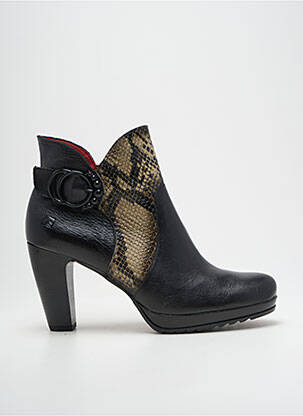 Botine/ghete material neted toc de 7 la 9 cm negru JOSE SAENZ femeie