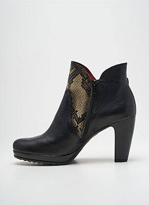 Botine/ghete material neted toc de 7 la 9 cm negru JOSE SAENZ femeie