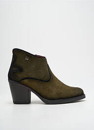 Botine/ghete vârf ascuțit toc de 7 la 9 cm verde JOSE SAENZ femme
