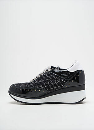 Adidași branț detașabil toc de 4 la 6 cm negru ROSEWOOD femeie