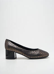 Pantofi cu toc țesătură satinată toc de 4 la 6 cm negru THE FLEXX femme