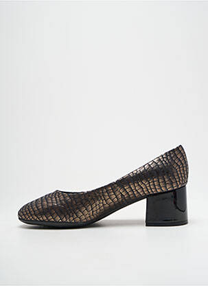 Pantofi cu toc țesătură satinată toc de 4 la 6 cm negru THE FLEXX femeie