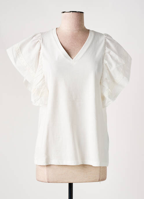 Top alb CULTURE femeie