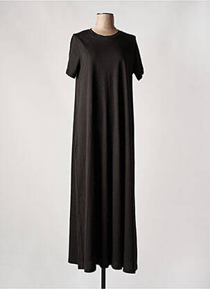 Rochie lungă mâneci scurte mâneci scurte negru SOAKED femeie