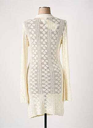 Rochie pulover elasticitate mâneci lungi bej SOAKED femeie