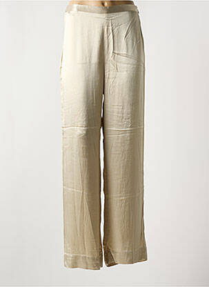 Pantalon drept talie elastică auriu SOAKED IN LUXURY femeie