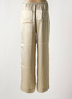 Pantalon drept talie elastică auriu SOAKED IN LUXURY femeie