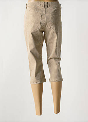 Pantalon trei sferturi buzunare bej CULTURE femeie