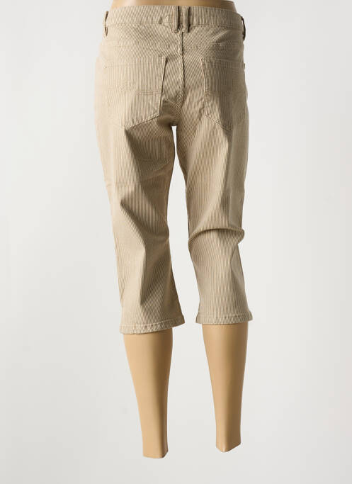 Pantalon trei sferturi bej CULTURE femeie