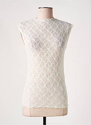 Top alb SOAKED femeie