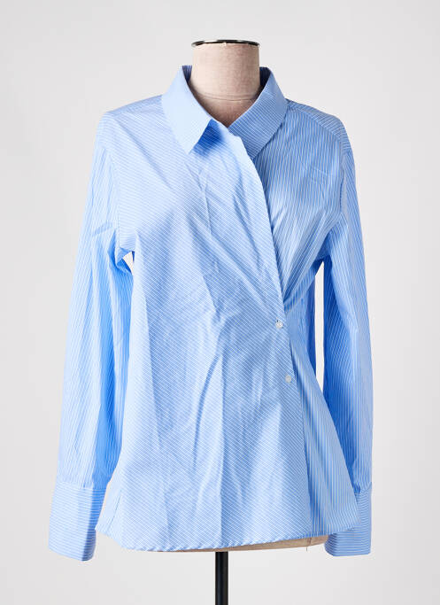 Cămașă croială cambrată mâneci lungi albastru CULTURE femme