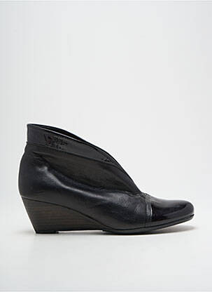 Botine/ghete material neted toc de 4 la 6 cm negru HISPANITAS femeie
