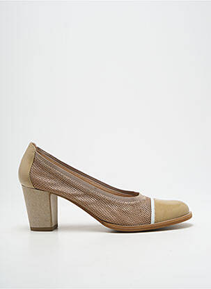 Pantofi cu toc bej SWEET femeie