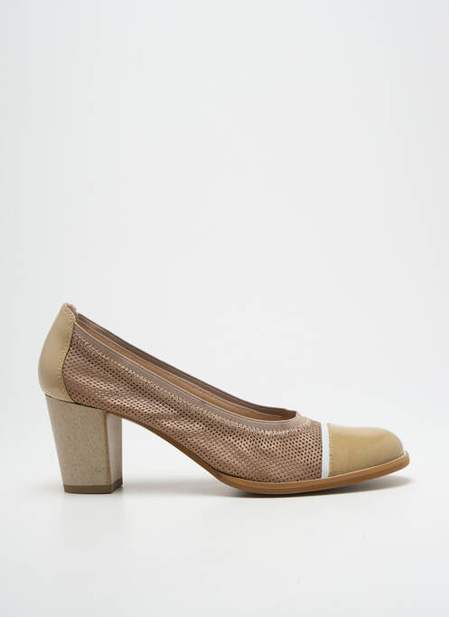 Pantofi cu toc bej SWEET femeie