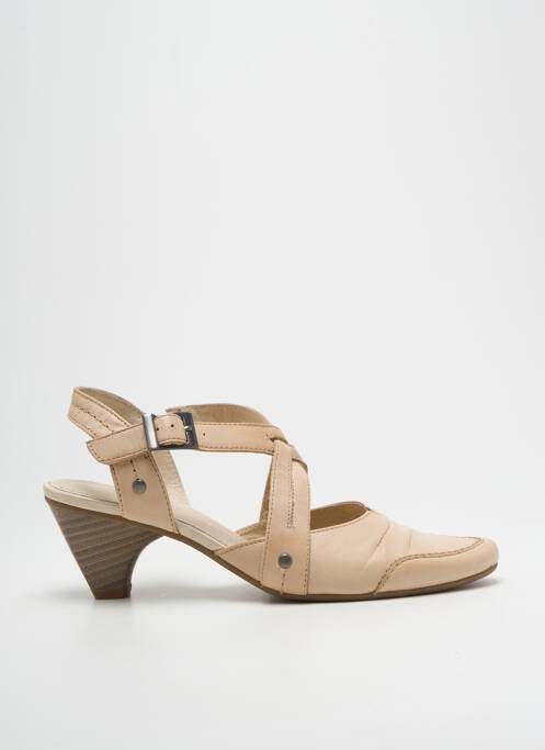 Sandale/Pantofi decupați bej SWEET femeie