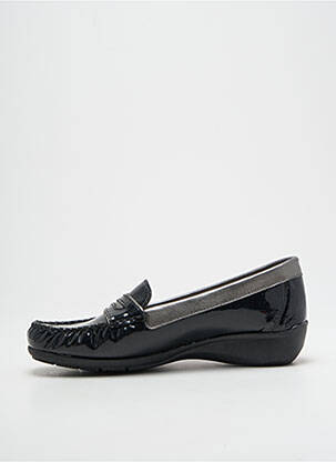 Mocasini material neted toc plat până la 3 cm negru HIRICA femeie