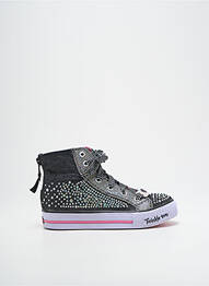 Adidași țesătură satinată vârf rotund argintiu SKECHERS fille