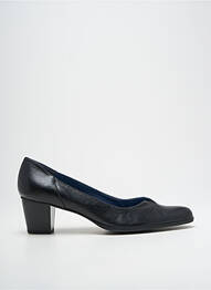 Pantofi cu toc țesătură satinată toc de 4 la 6 cm negru POMARES VAZQUEZ femme