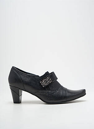 Botine/ghete material neted toc de 4 la 6 cm negru GEO-REINO femeie