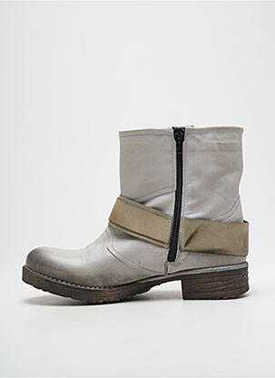 Botine/ghete material neted toc plat până la 3 cm gri BERTUCHI femeie