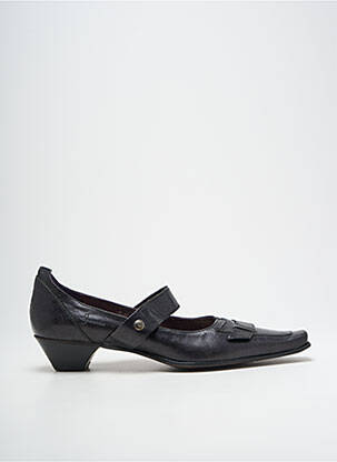 Pantofi cu toc cubanez toc de 4 la 6 cm negru DORKING femeie